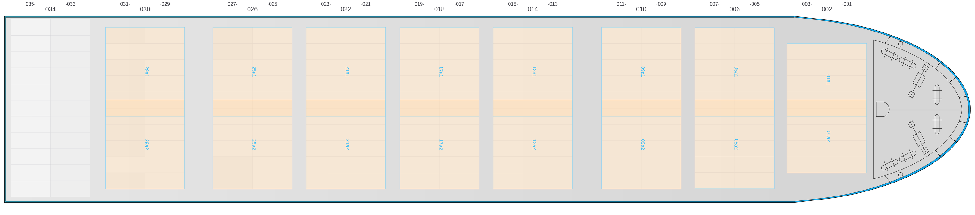 Deck view of HANSA FLENSBURG