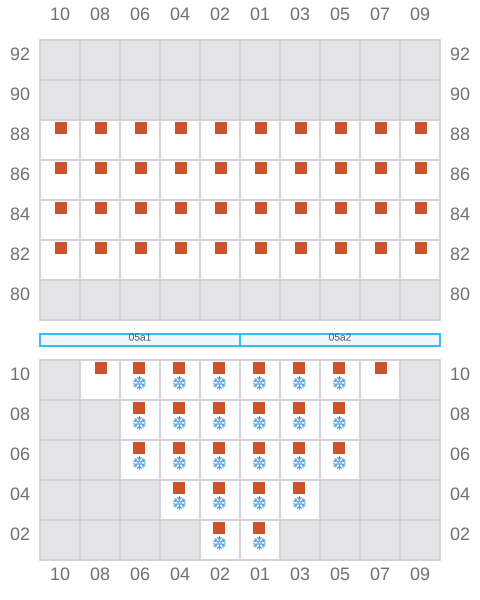 Bay 005 view and slots of AS FLORIANA