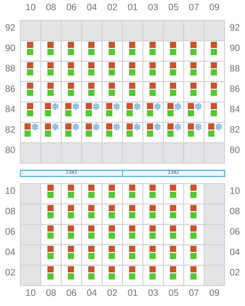 Bay 015 view and slots of AS FLORIANA