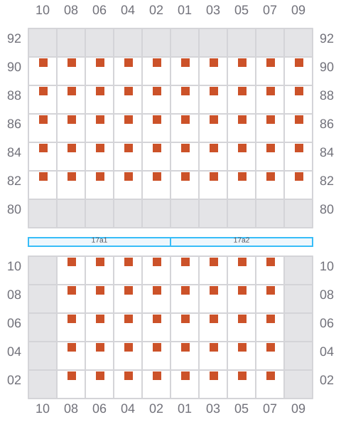 Bay 017 view and slots of AS FLORIANA