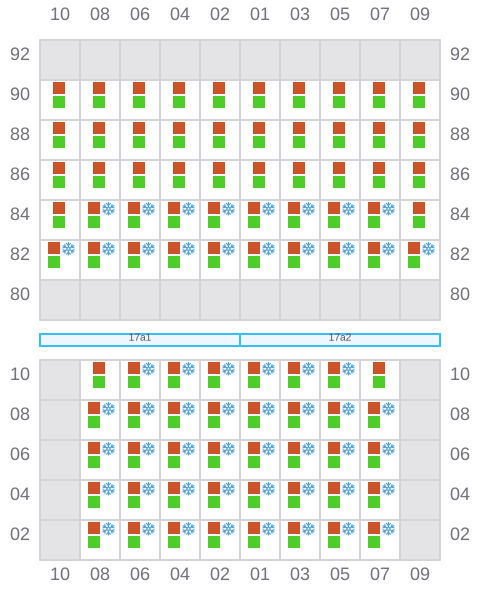 Bay 019 view and slots of AS FLORIANA