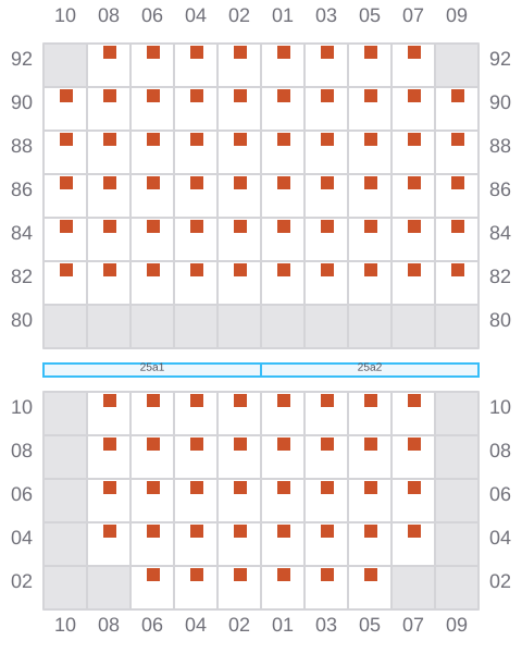 Bay 025 view and slots of AS FLORIANA