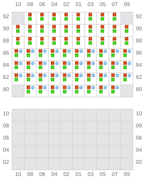 Bay 031 view and slots of AS FLORIANA