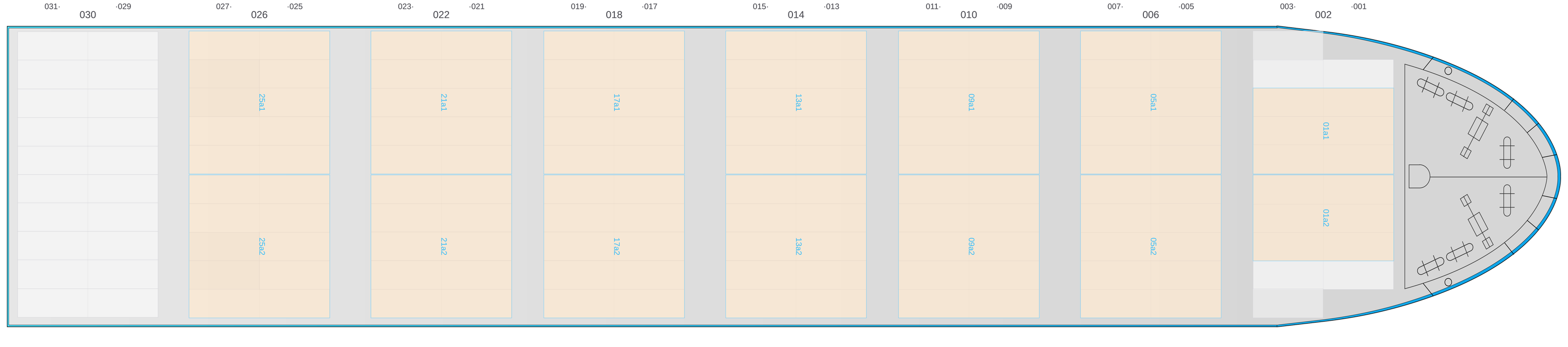 Deck view of AS FLORIANA