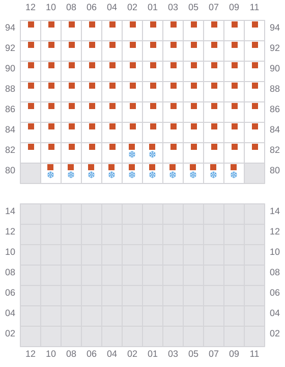 Bay 041 view and slots of CALLIOPE