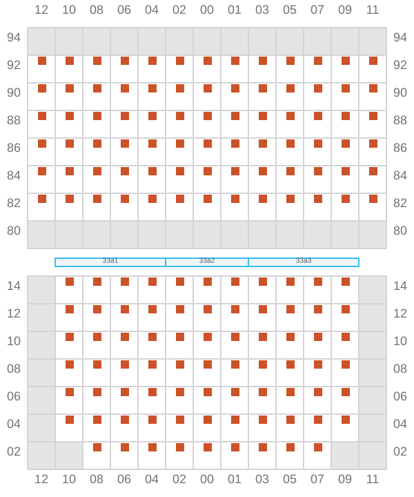 Bay 035 view and slots of CINZIA A