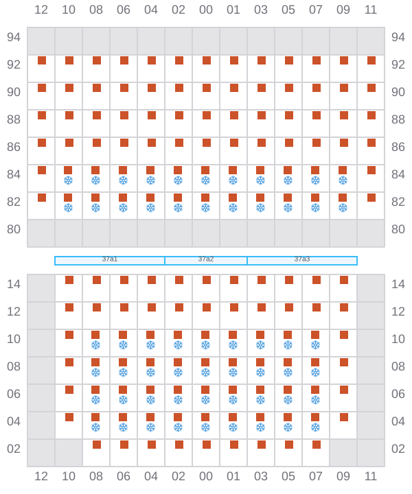 Bay 039 view and slots of CINZIA A