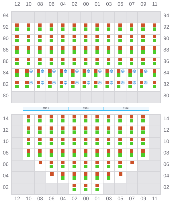 Bay 049 view and slots of CINZIA A