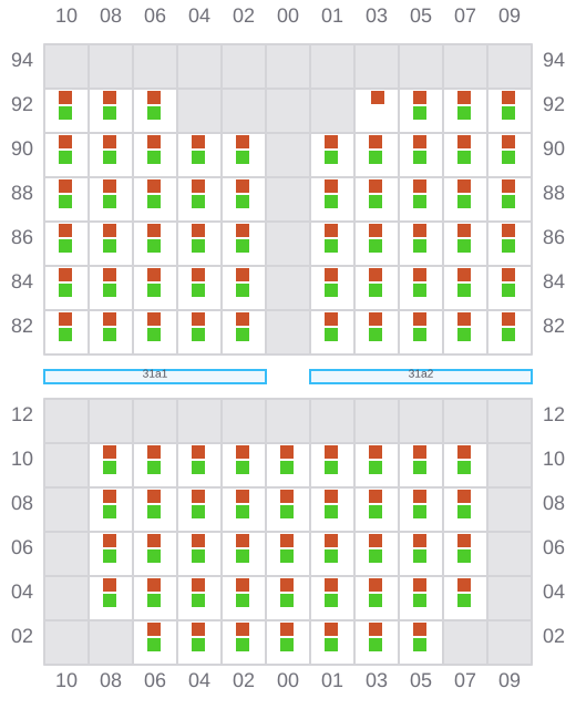 Bay 031 view and slots of LOG IN PANTANAL