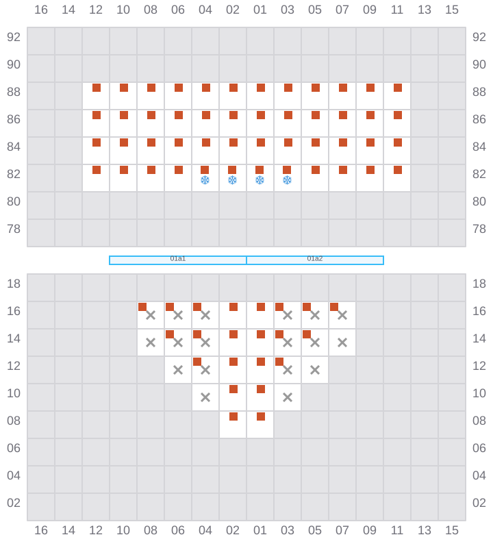 Bay 003 view and slots of RIO NEGRO