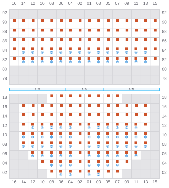 Bay 019 view and slots of RIO NEGRO
