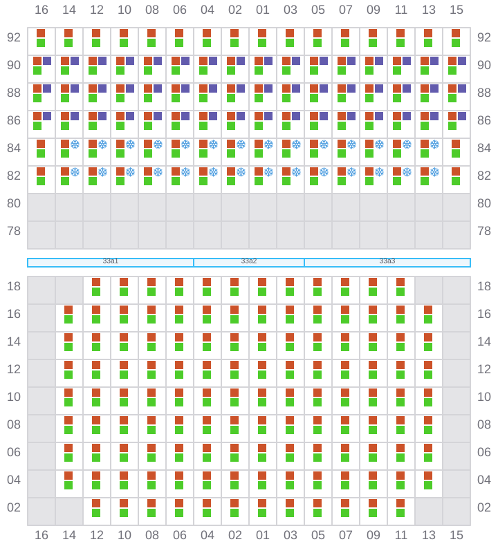 Bay 033 view and slots of RIO NEGRO