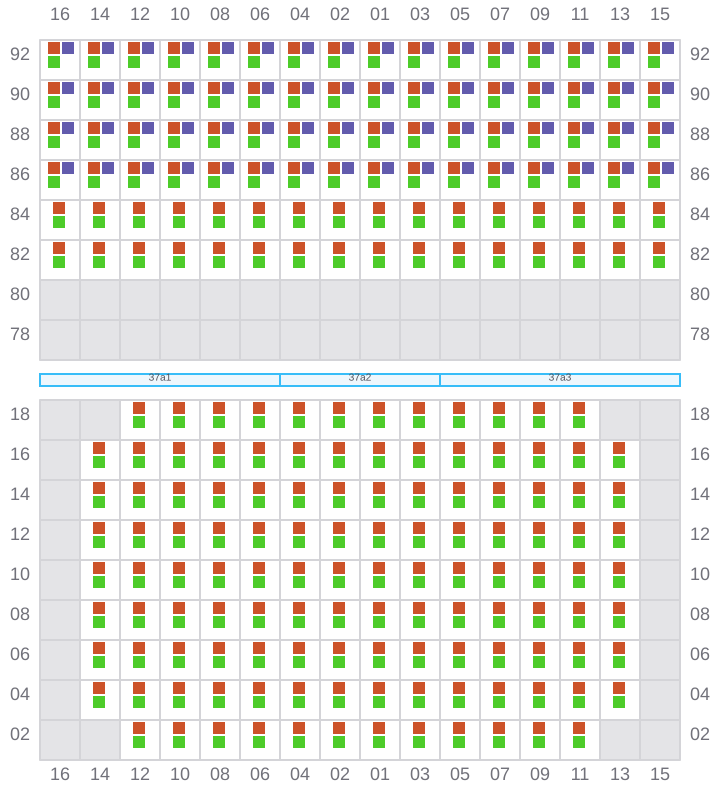 Bay 037 view and slots of RIO NEGRO