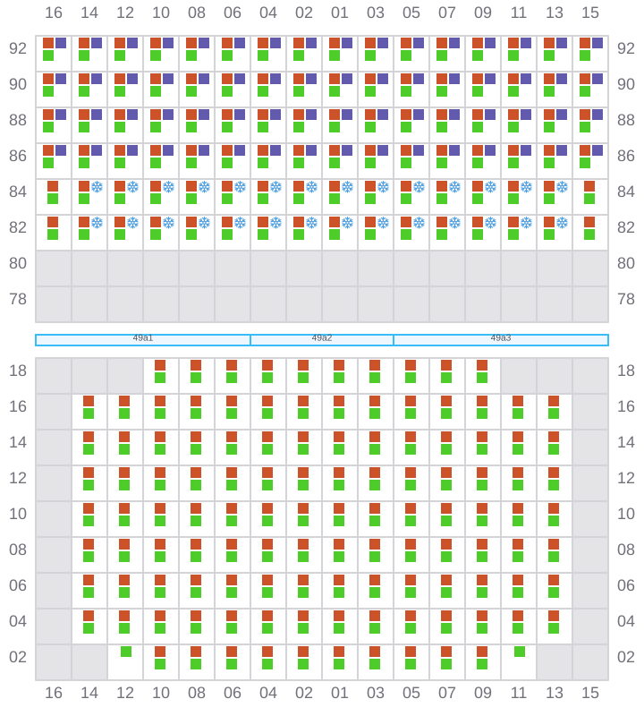 Bay 049 view and slots of RIO NEGRO