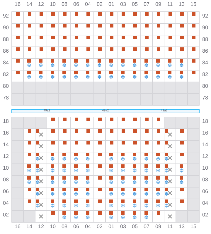 Bay 051 view and slots of RIO NEGRO