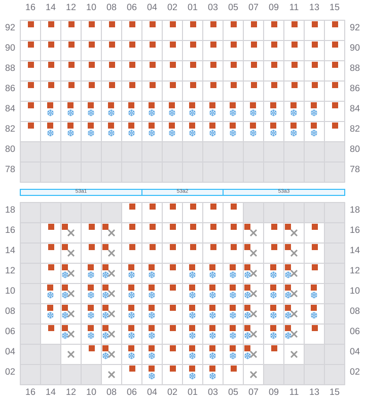 Bay 055 view and slots of RIO NEGRO
