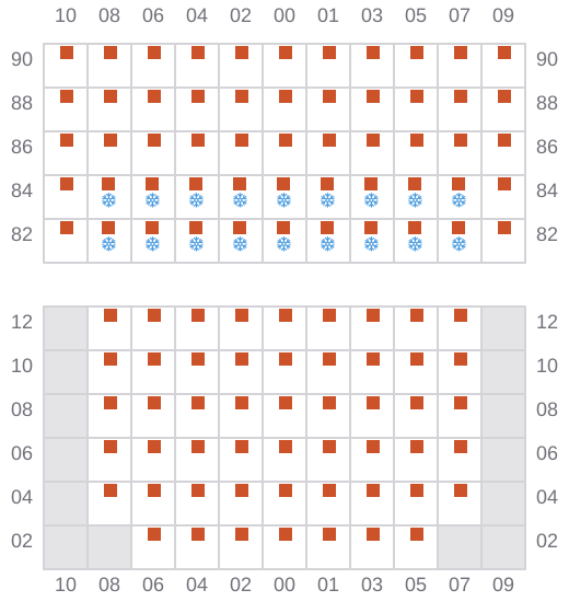 Bay 031 view and slots of WAN FU DA