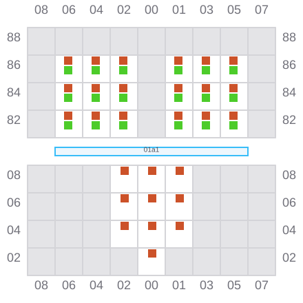 Bay 001 view and slots of MARGAUX