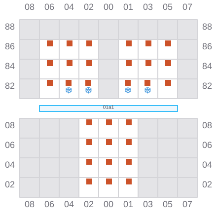 Bay 003 view and slots of MARGAUX