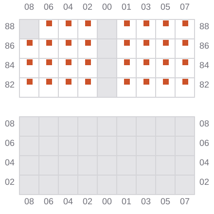 Bay 013 view and slots of MARGAUX