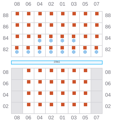 Bay 021 view and slots of MARGAUX