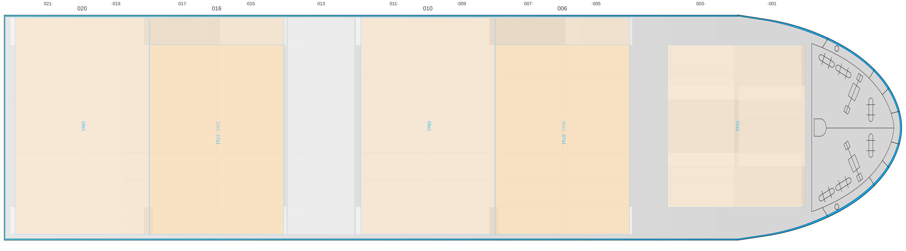 Deck view of MARGAUX