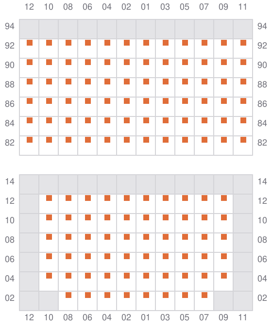 Bay 023 view and slots of CMA CGM ZANZIBAR
