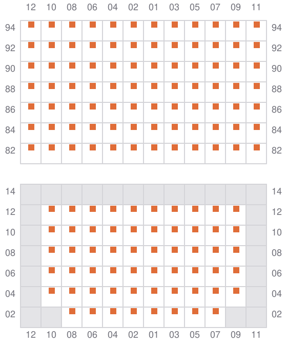 Bay 031 view and slots of CMA CGM ZANZIBAR