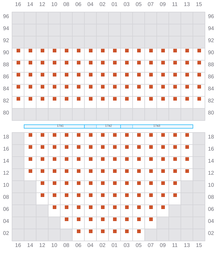 Bay 019 view and slots of CMA CGM MUSSET