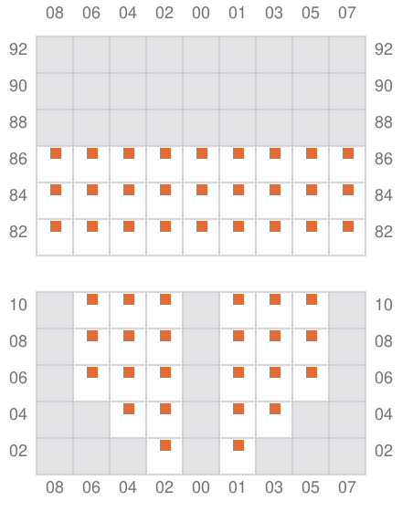 Bay 005 view and slots of DANITA