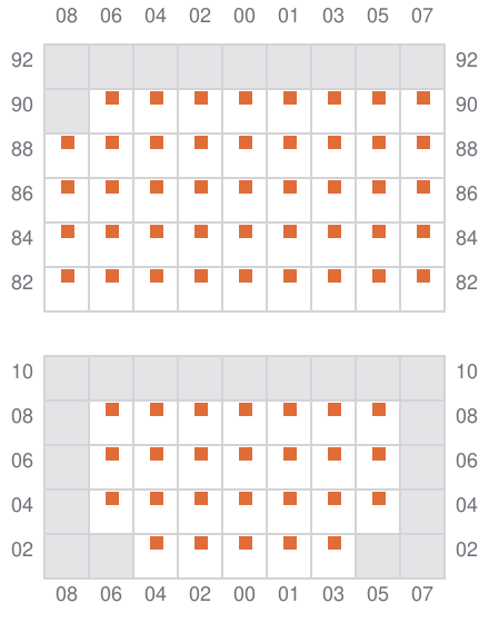 Bay 013 view and slots of DANITA
