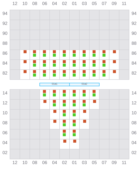 Bay 003 view and slots of VALENCE