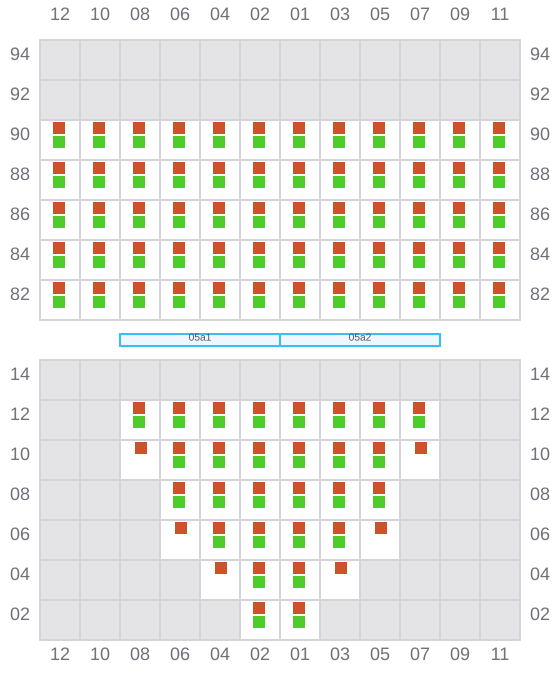 Bay 007 view and slots of VALENCE