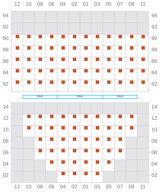 Bay 009 view and slots of VALENCE