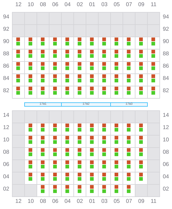 Bay 019 view and slots of VALENCE