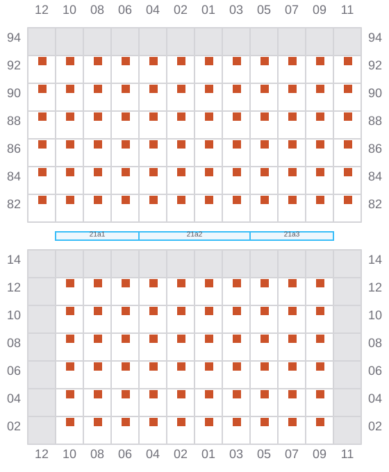 Bay 021 view and slots of VALENCE