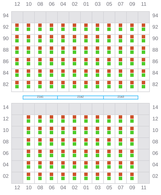 Bay 023 view and slots of VALENCE