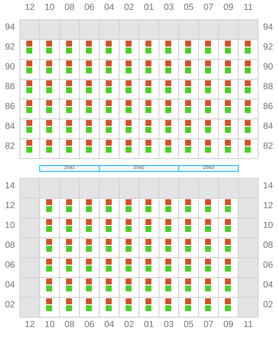Bay 027 view and slots of VALENCE