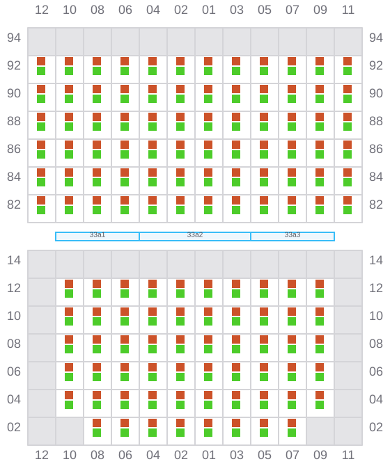 Bay 035 view and slots of VALENCE