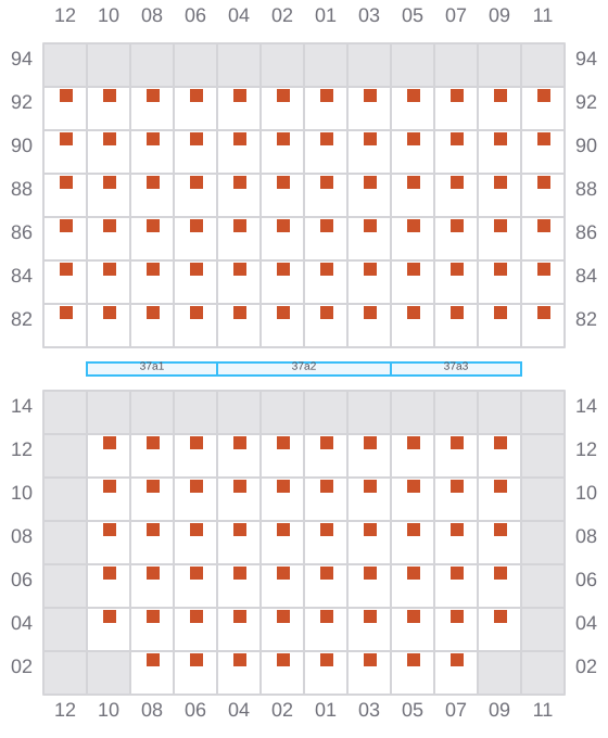 Bay 037 view and slots of VALENCE