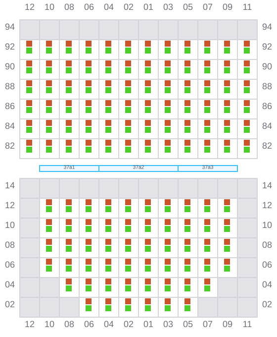 Bay 039 view and slots of VALENCE
