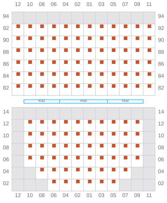 Bay 041 view and slots of VALENCE