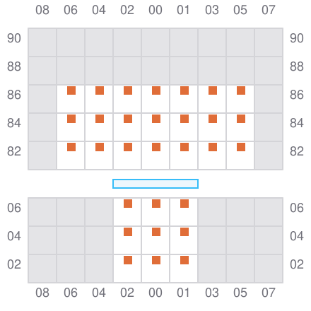 Bay 001 view and slots of GLUON