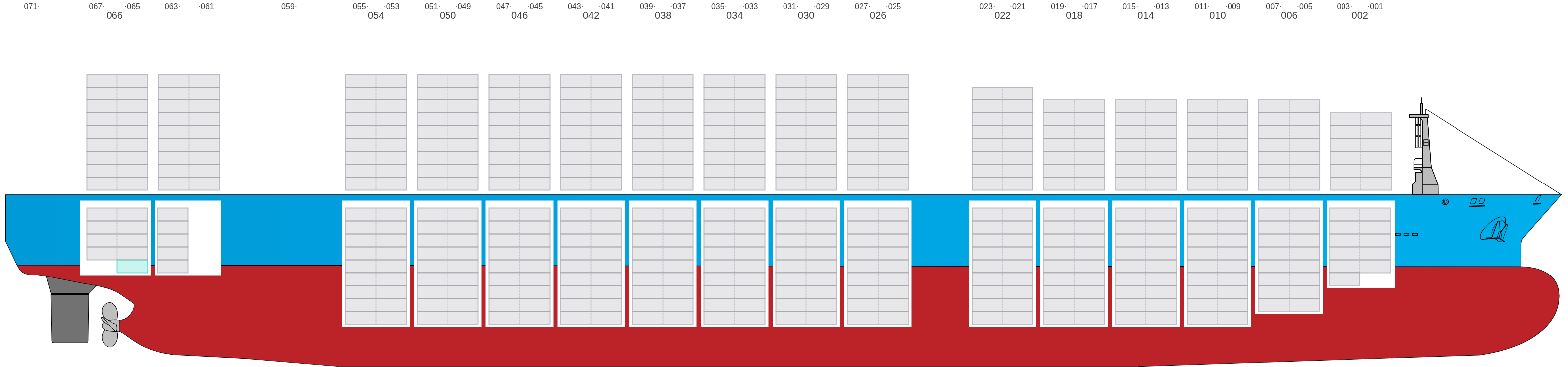Side view of MSC SILVIA