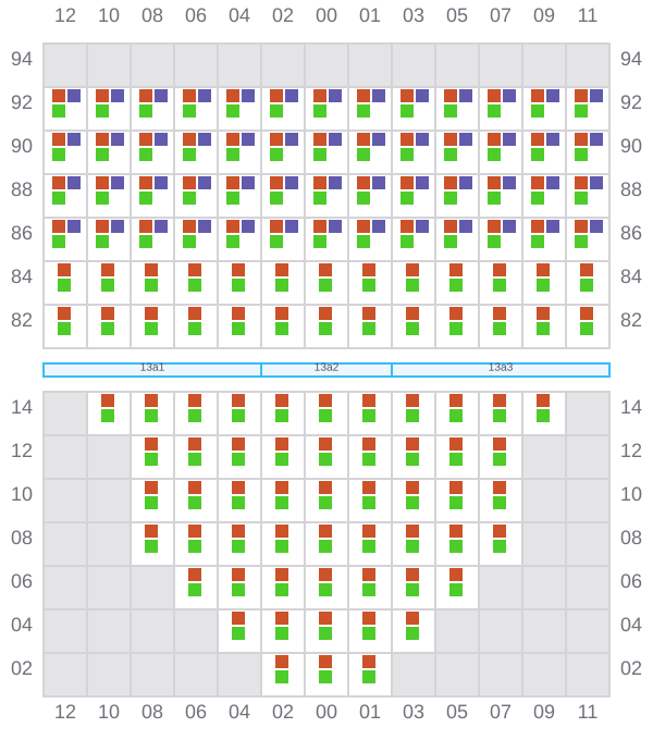 Bay 013 view and slots of DUBAI EXPRESS