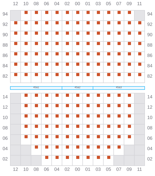 Bay 047 view and slots of DUBAI EXPRESS
