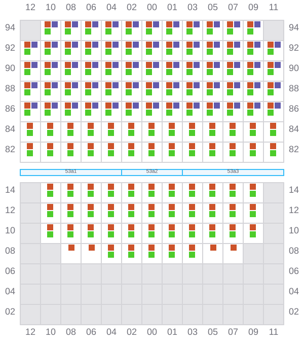 Bay 053 view and slots of DUBAI EXPRESS
