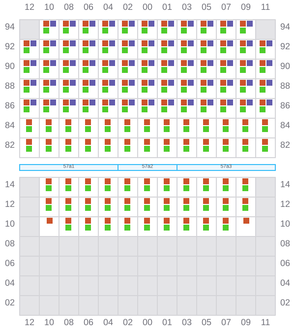 Bay 057 view and slots of DUBAI EXPRESS