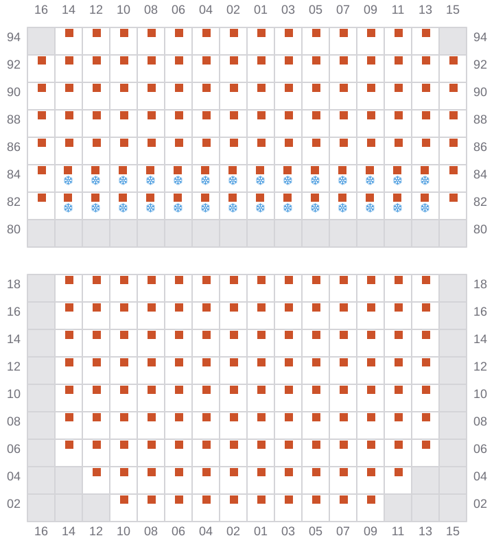 Bay 049 view and slots of ESL DANA