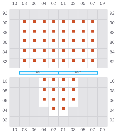 Bay 003 view and slots of DANUM 175
